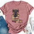 Dragon Read Books Be Kind Stay Weird Book Lover Bella Canvas T-shirt Heather Mauve