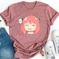 Emotion Smile Heh A Cute Girl For Family Holidays Bella Canvas T-shirt Heather Mauve