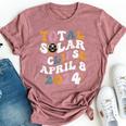 Groovy Total Solar Eclipse 2024 Cute Solar Eclipse Bella Canvas T-shirt Heather Mauve