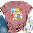 Teacher Sayings Weird Teachers Build Character Vintage Bella Canvas T-shirt Heather Mauve