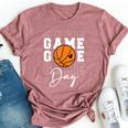 Game Day Basketball For Youth Boy Girl Basketball Mom Bella Canvas T-shirt Heather Mauve