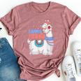 Gamma Llama Matching Family Christmas Pajamas Bella Canvas T-shirt Heather Mauve