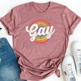 Gay Lgbt Equality March Rally Protest Parade Rainbow Target Bella Canvas T-shirt Heather Mauve