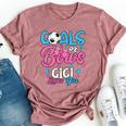 Gender Reveal Goals Or Bows Gigi Loves You Soccer Bella Canvas T-shirt Heather Mauve