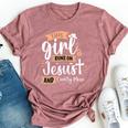 This Girl Runs On Jesus And Country Music Christian Girls Bella Canvas T-shirt Heather Mauve