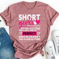 Short Girls God Only Lets Things Grow Short Cute Bella Canvas T-shirt Heather Mauve