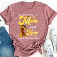 Goded Me Two Titles Mom And Nana African Woman Mothers Bella Canvas T-shirt Heather Mauve