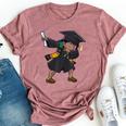 Graduation Class Of 2024 Dabbing Girl Black Graduate Dab Kid Bella Canvas T-shirt Heather Mauve