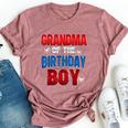 Grandma Of The Birthday Boy Matching Family Spider Web Bella Canvas T-shirt Heather Mauve