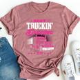 Grandmother Truck Driver Best Truckin' Grandma Ever Bella Canvas T-shirt Heather Mauve