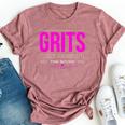 Grits Girls Raised In The South For Women Bella Canvas T-shirt Heather Mauve