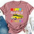 Happy Last Day Of School Bus Driver Off Duty Student Teacher Bella Canvas T-shirt Heather Mauve