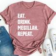 Happy Purim Eat Drink Megillah Repeat Queen Esther Costume Bella Canvas T-shirt Heather Mauve