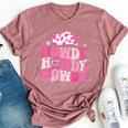 Howdy Southern Western Girl Country Rodeo Cowgirl Disco Bella Canvas T-shirt Heather Mauve