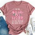 I'm The Middle Sister I Am Reason We Have Rules Floral Cute Bella Canvas T-shirt Heather Mauve