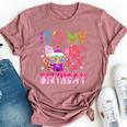 Its My 8Th Birthday Candy Candyland Birthday Girl 8 Year Old Bella Canvas T-shirt Heather Mauve