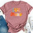 Ivf Mama Groovy Rainbow Ivf Mom Fertility Surrogate Bella Canvas T-shirt Heather Mauve