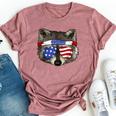 July 4Th Trash Panda Patriotic Raccoon Bella Canvas T-shirt Heather Mauve