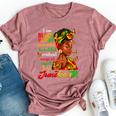Junenth I Am Black History Africa For Black Girls Bella Canvas T-shirt Heather Mauve
