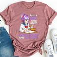 Just A Girl Who Loves Anime Ramen And Sketching Japan Anime Bella Canvas T-shirt Heather Mauve