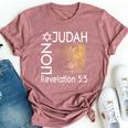 Lion Of Judah Christian Messianic Bella Canvas T-shirt Heather Mauve