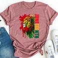 Lion Junenth African American Black Lion 1865 Bella Canvas T-shirt Heather Mauve