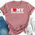 I Love My Girlfriend Gf I Heart My Gf Valentines Day 2024 Bella Canvas T-shirt Heather Mauve