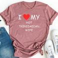 I Love My Hot Trinidadian Wife Cute Country Heart Bella Canvas T-shirt Heather Mauve