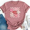 You Are Loved Worthy Enough Candy Heart Teacher Valentine Bella Canvas T-shirt Heather Mauve