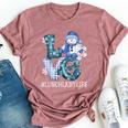Lunch Lady Love Snowman Xmas Winter Season Christmas Bella Canvas T-shirt Heather Mauve