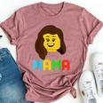 Mama Master Builder Building Bricks Blocks Matching Family Bella Canvas T-shirt Heather Mauve