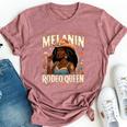 Melanin Rodeo Queen African-American Cowgirl Black Cowgirl Bella Canvas T-shirt Heather Mauve