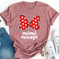 Mimi Mouse Family Vacation Bow Bella Canvas T-shirt Heather Mauve