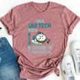 Mom Lab Tech Tired Busy Exhausted Saying Bella Canvas T-shirt Heather Mauve