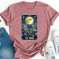 The Moon Tarot Card Three Cats Moon Flower Cute Cat Moon Bella Canvas T-shirt Heather Mauve