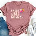 I Need A Huge Cocktail Adult Humor Drinking Bella Canvas T-shirt Heather Mauve