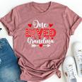 One Loved Grandma Hearts Valentine's Day Bella Canvas T-shirt Heather Mauve