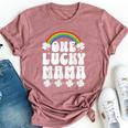 One Lucky Mama St Patrick's Day Lucky Mom Mother Bella Canvas T-shirt Heather Mauve