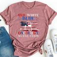 Patriotic Nurse July 4Th Red White Blue Oncology Nurse Crew Bella Canvas T-shirt Heather Mauve