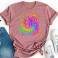 Peace Out First Grade Cute Tie Dye Last Day Of 1St Grade Bella Canvas T-shirt Heather Mauve