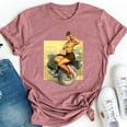 Pin-Up Girls Willys Mb Ww2 Poster Vintage Bella Canvas T-shirt Heather Mauve