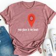 Your Place In My Heart- For Mom And Dad -Valentine's Day Bella Canvas T-shirt Heather Mauve