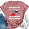 Power In The Blood Mosquito Religion Pun Christian Bella Canvas T-shirt Heather Mauve