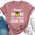 Proud Mom Of A Softball Senior 2024 Class Of 24 Graduation Bella Canvas T-shirt Heather Mauve