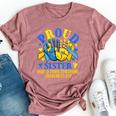Proud Sister World Down Syndrome Awareness Day Proud Family Bella Canvas T-shirt Heather Mauve