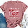 A Queen Was Born In April Girls April Birthday Queen Bella Canvas T-shirt Heather Mauve