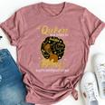 A Queen Was Born In May Birthday Afro Girl Black Women Bella Canvas T-shirt Heather Mauve