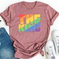 Rainbow Lgbtq Drag King Bella Canvas T-shirt Heather Mauve