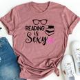 Reading Is Sexy Reading For AdultsLibrarian Bella Canvas T-shirt Heather Mauve