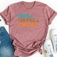 Retro Dogs Coffee Camping Campers Bella Canvas T-shirt Heather Mauve